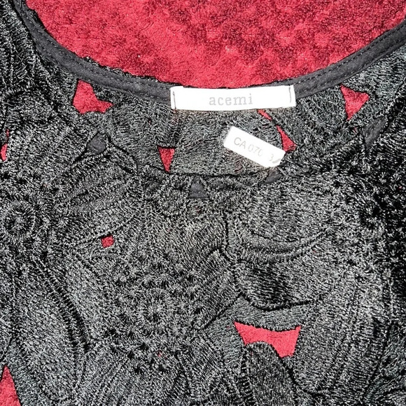 ANTHROPOLOGIE ACEMI Sleeveless Lace Blouse Sz Small - Picture 3 of 9